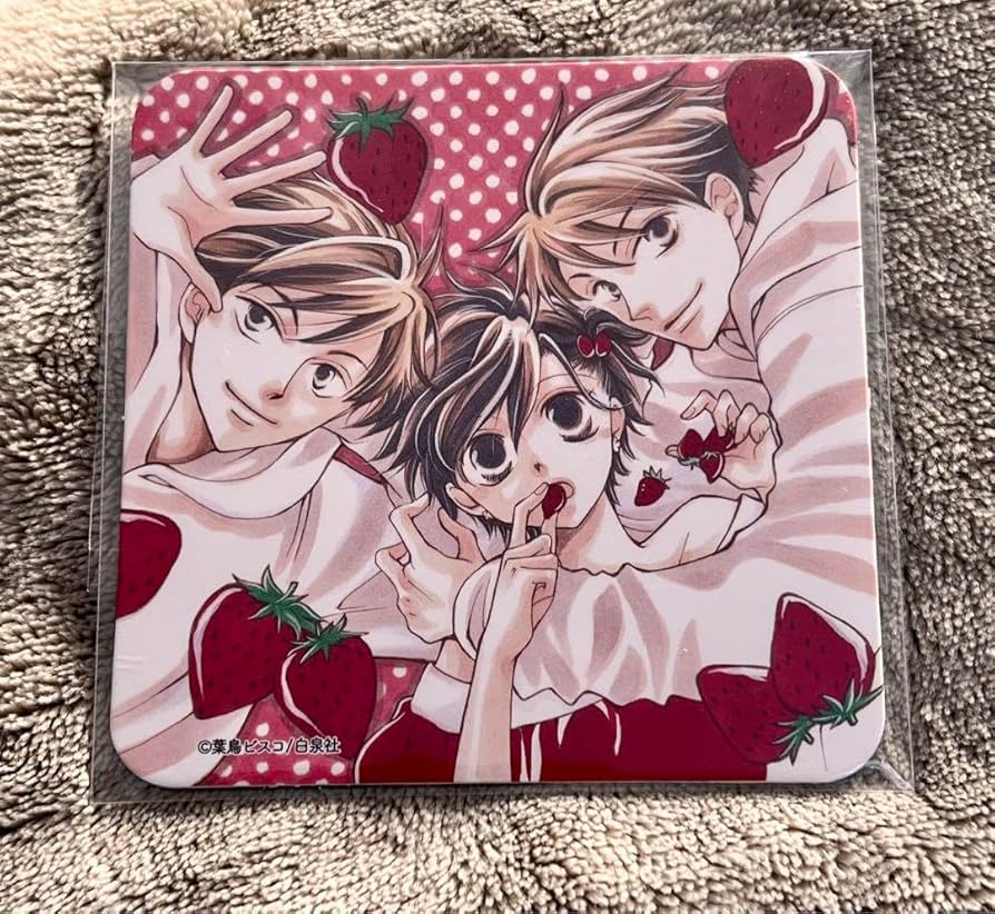 桜蘭高校ホスト部カフェ特典 コースター 常陸院光 常陸院馨 藤岡ハルヒ