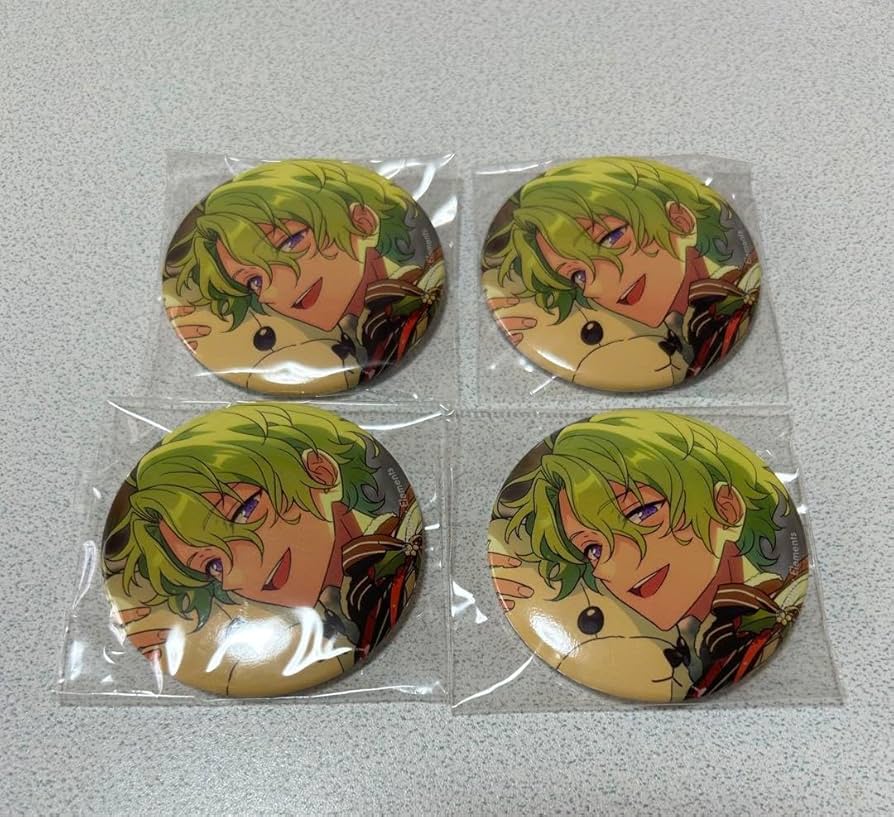 巴日和 中国缶 招募缶 20点 缶バッジ あんスタ 中国缶バあんスタ 巴日