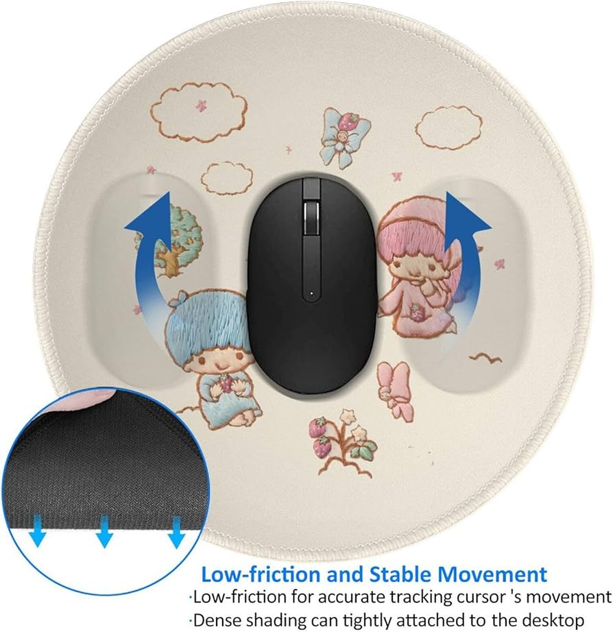 Amazon.co.jp: リトルツインスターズ キキララ 丸形 ゲーミングマウス