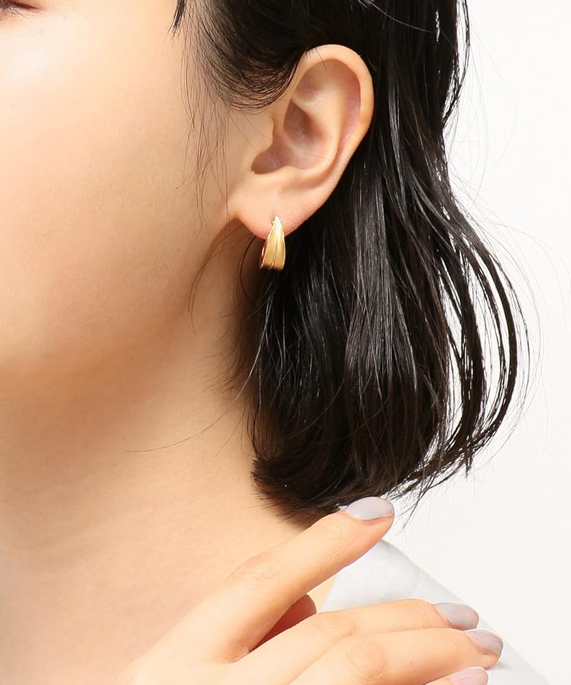 Amazon | (エテ) ete フープピアス リーフ 871985 FREE イエロー