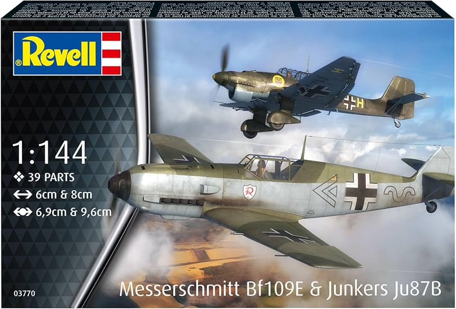 Amazon | ドイツレベル 1/144 メッサーシュミット Bf109E & ユンカース