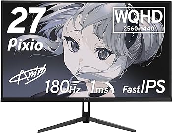 Amazon.co.jp: Pixio PX278 WAVE Black ゲーミングモニター 27インチ