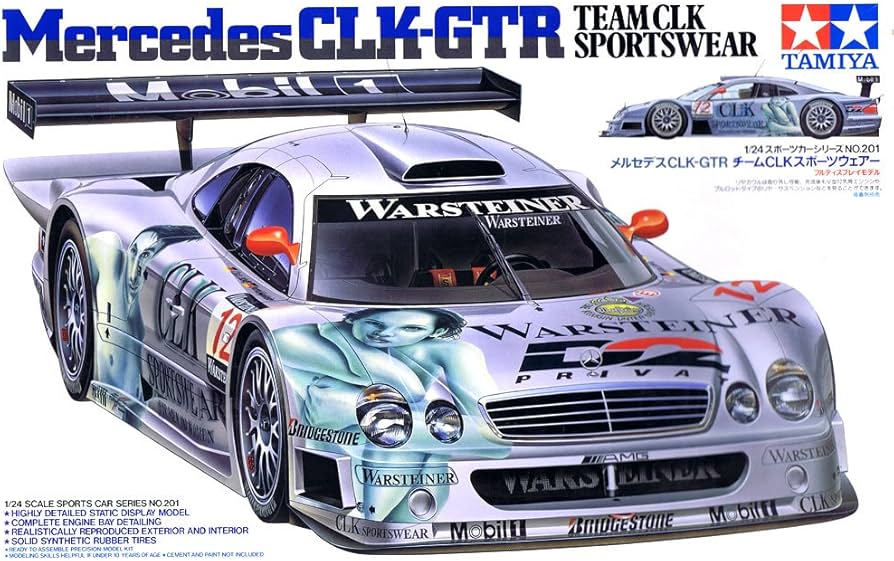Amazon | タミヤ 1/24 メルセデスベンツ CLK-GTR チームCLK スポーツ