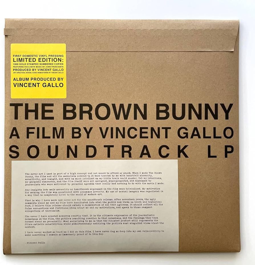 Amazon.co.jp: THE BROWN BUNNY レコード LP アナログ盤 ヴィンセント