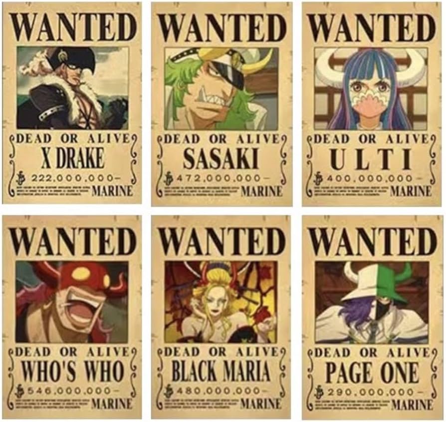 Amazon.co.jp: ワンピース 懸賞金ポスター 手配書 ONEPIECE : おもちゃ