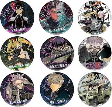 Amazon.co.jp: TAMUE 怪獣8号 アクリルスタンド バッジ セット 福袋