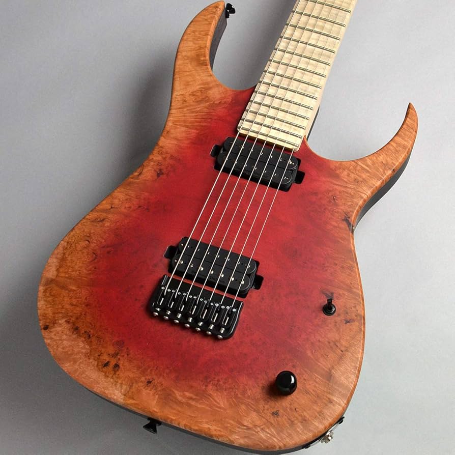 Amazon | Strictly 7 Guitars Cobra Special 7 HT/B Poplar Burl/Red