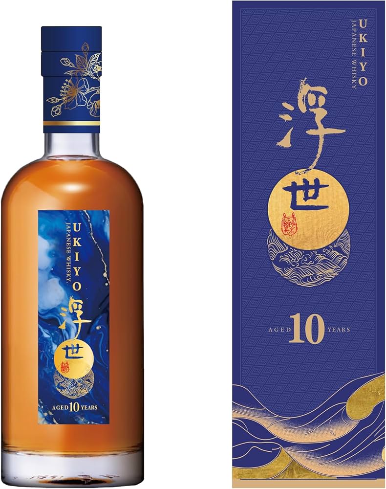 Amazon.co.jp: 浮世ウイスキー10年ブルーラベル 700ml ライス