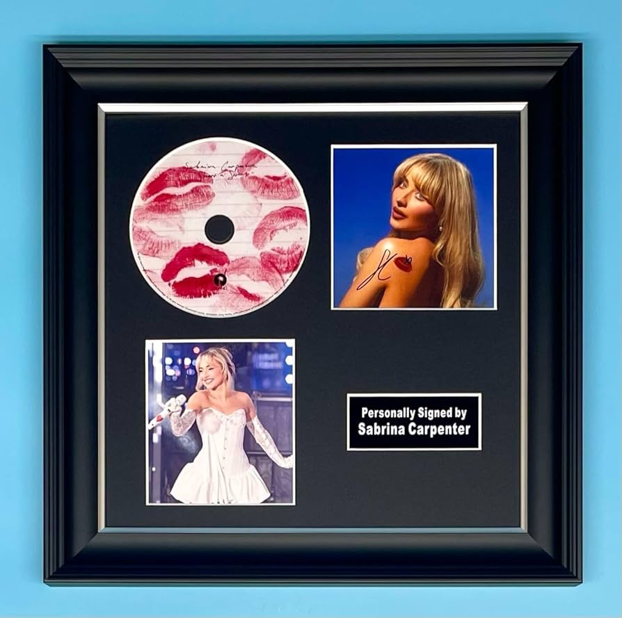 Amazon.com: Sabrina Carpenter Signed Photo & CD In Luxury Handmade
