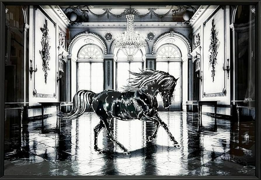 Amazon.co.jp: アウトレット【DXシリーズ】 クリスタルアート 馬