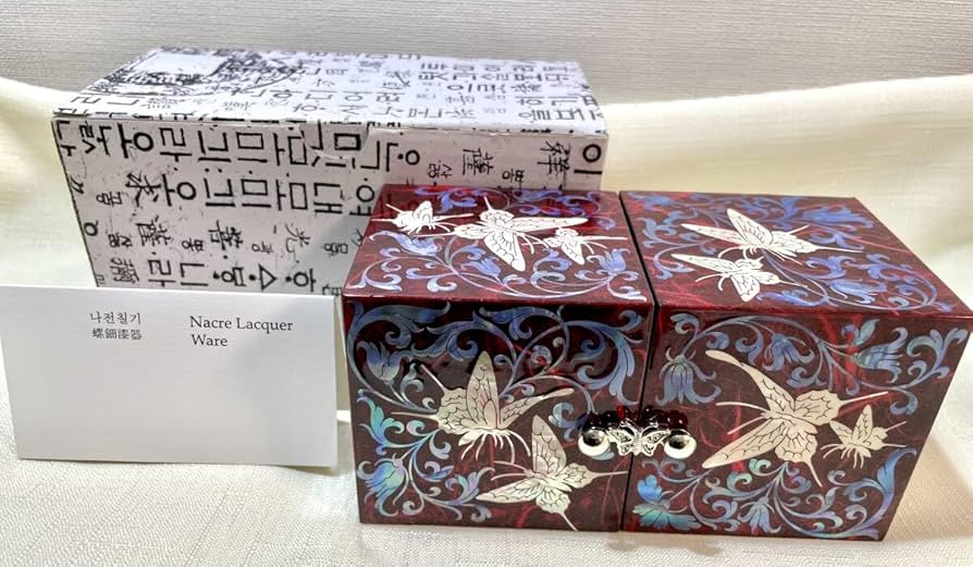 韓国 漆器 宝石箱 螺旋細工 ジュエリーケース 【公式通販】