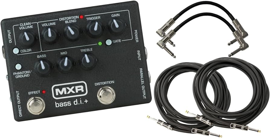 Amazon.com: MXR M80 Bass D.I.+ Bass Guitar Preamp Distortion Pedal