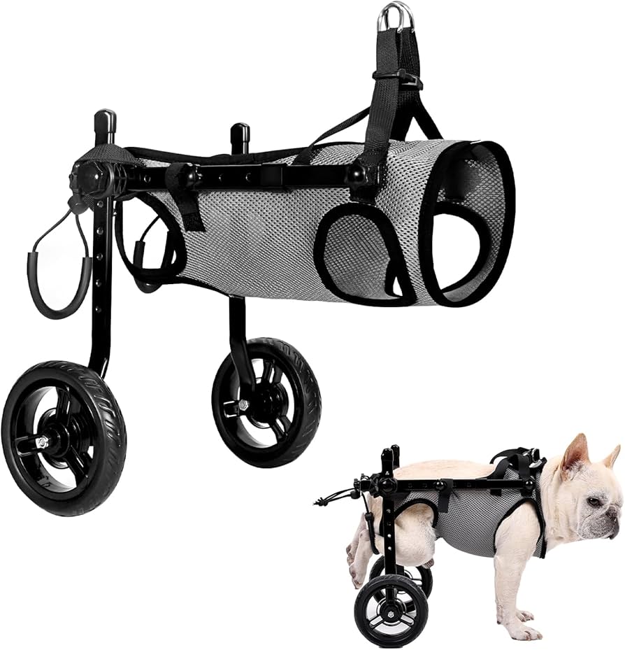 ペキニーズ4輪 リハビリ 食事補助 犬用車椅子 介護用 犬の歩行器