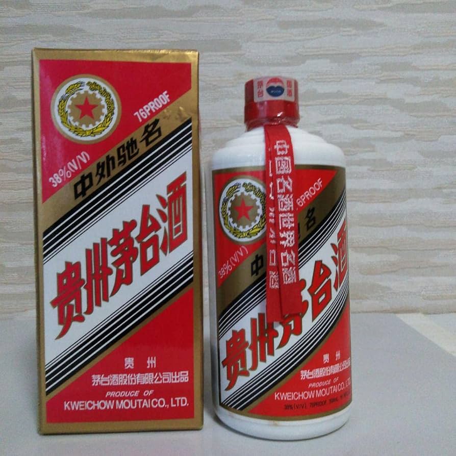 Amazon.co.jp: ! 貴州茅台酒 マオタイ酒 2002 五星麦ラベル 500ml未開