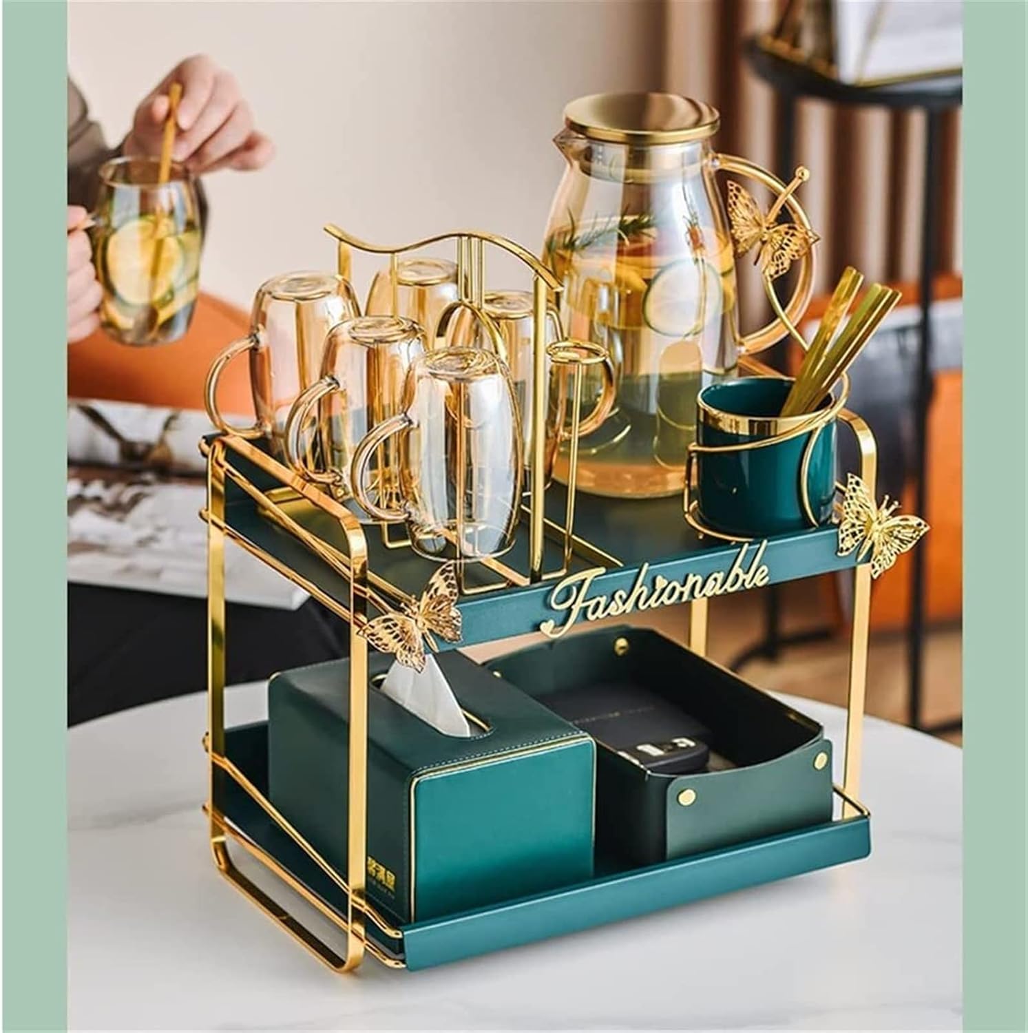 茶道具 菓子器 織部 透入手鉢 横井米禽作 共箱 S1013TH 茶道具 菓子