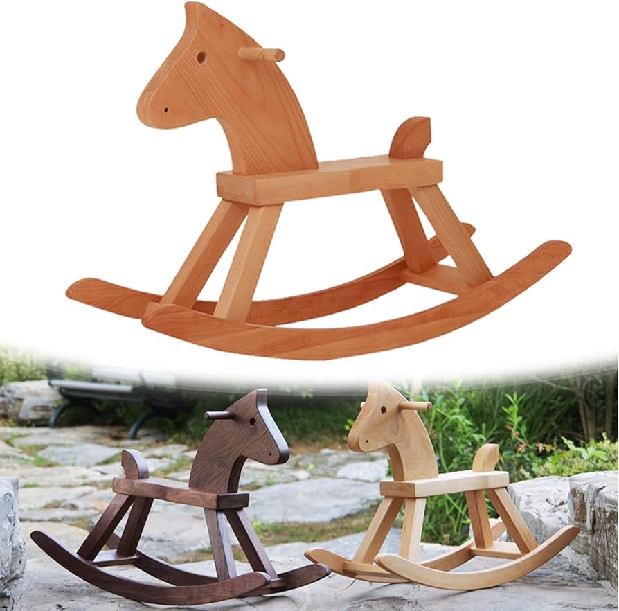 木馬木製ロッキングホース