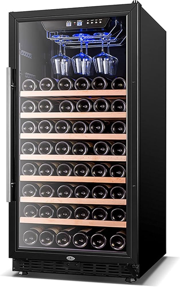Amazon.co.jp: 62ボトルコンプレッサーワインクーラー冷蔵庫（ロック
