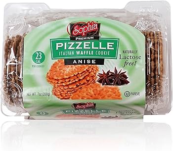 Amazon.com: Sophia Pizzelle Waffle Cookies - Anise 7oz (2-pack