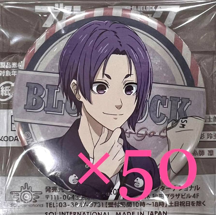 ブルーロック ブルロ 御影 玲王 原作 AnimeJapan 缶バッジ ブルー