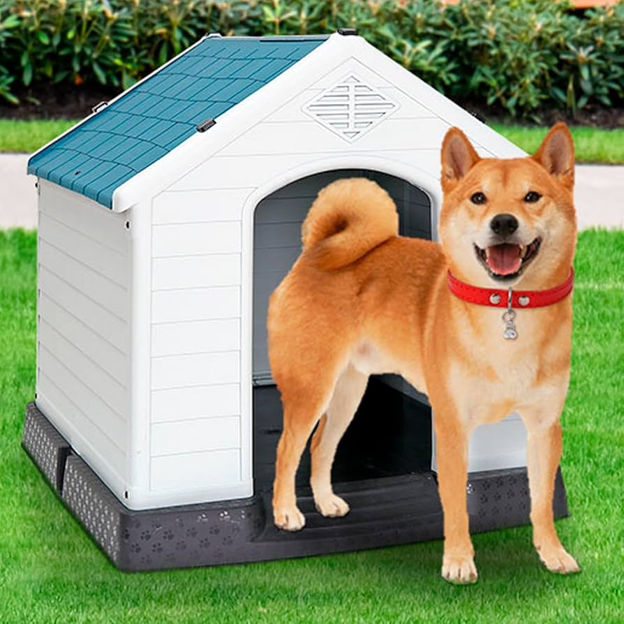 Amazon | ZENY 犬小屋 いぬごや 屋外 中型犬 ドッグハウス 犬舎