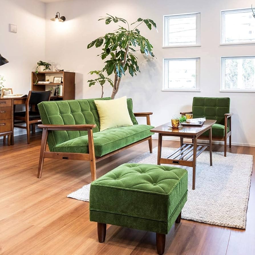 カリモク60 モケットグリーン オットマン カリモク60 オットマン