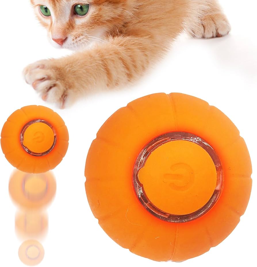 Amazon | 猫 おもちゃ 猫ボール 電動 猫おもちゃ自動 転がり バウンド