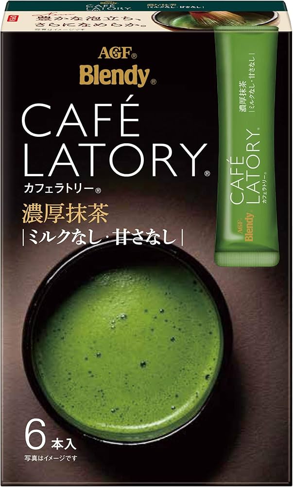 Amazon.co.jp: AGF ブレンディ カフェラトリー スティック 濃厚抹茶 6
