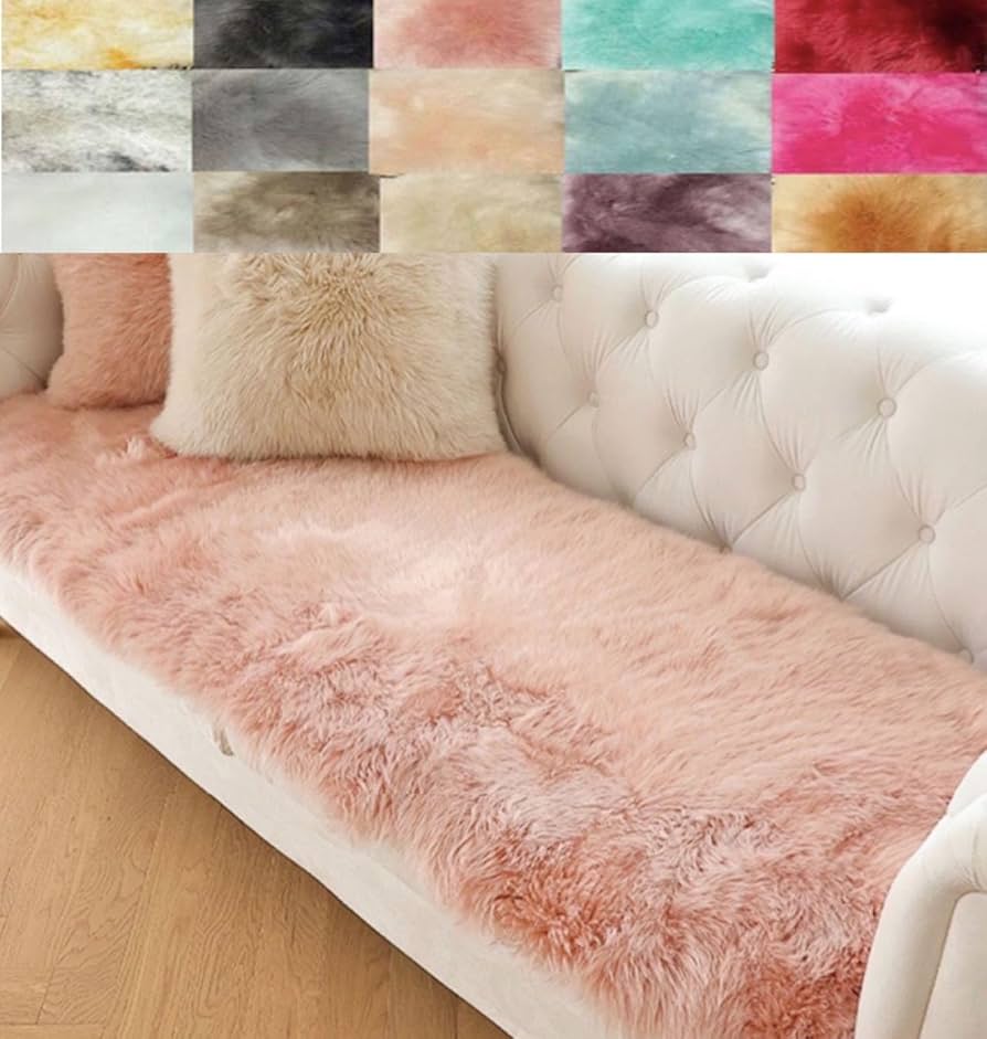 Amazon.co.jp: ムートンラグ 45 145 長毛ムートン 水洗い 長方形