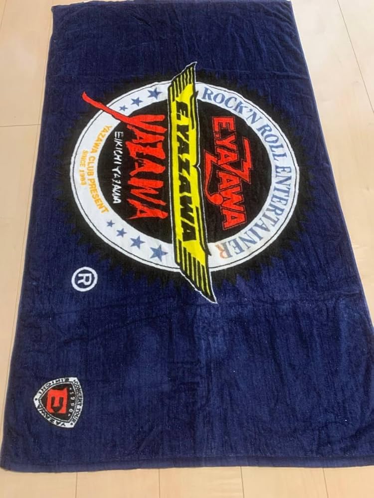 美品】矢沢永吉 1990年 ツアーエンブレム スペシャルビーチタオル