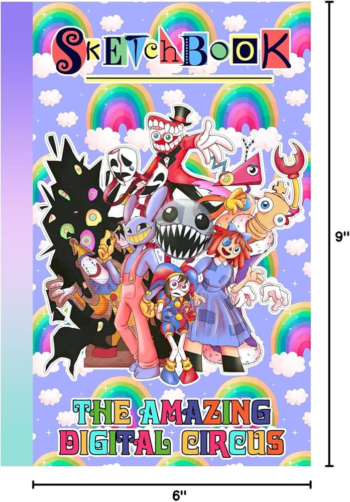 Amazing Digital's Circus SketchBook for Fan Teen Men Women Kid: A