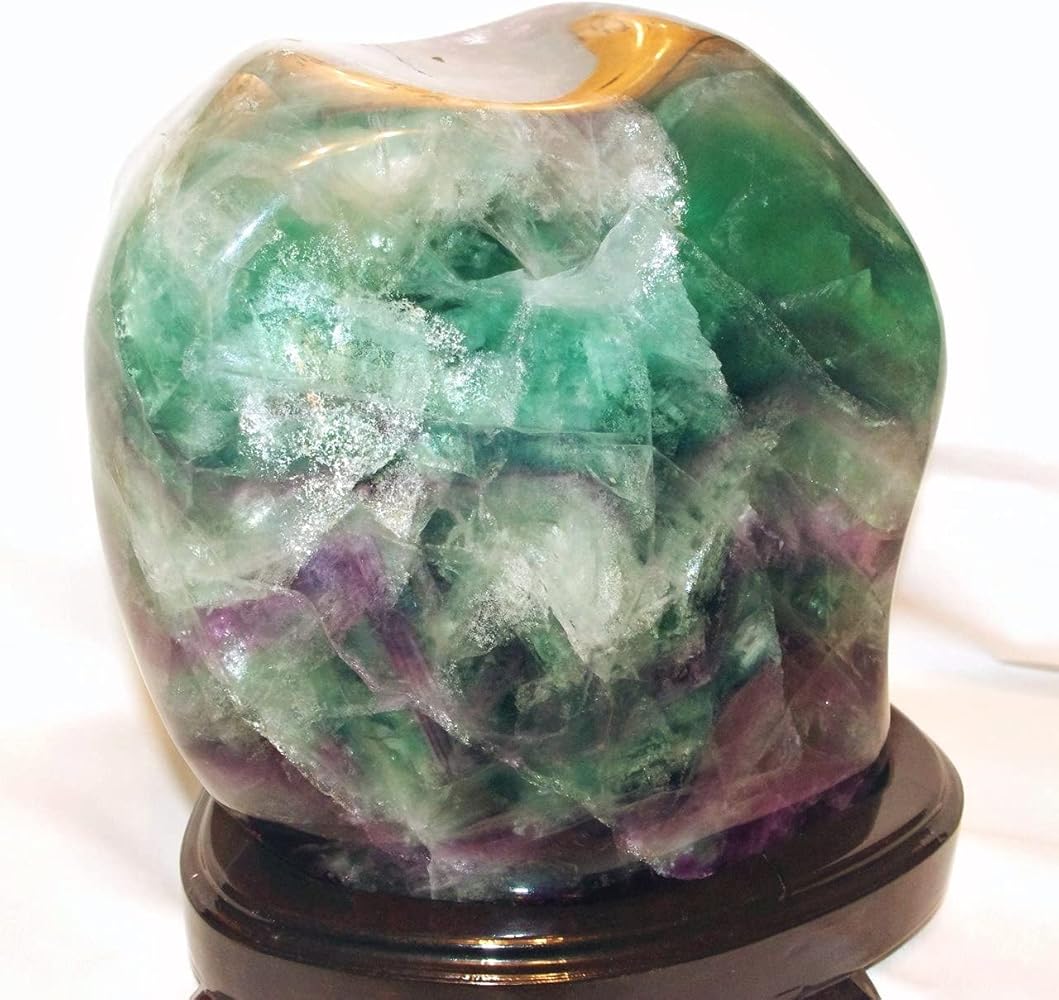 Amazon.co.jp: theory xyz フローライト原石 美品 置物 甲府製 秋光作