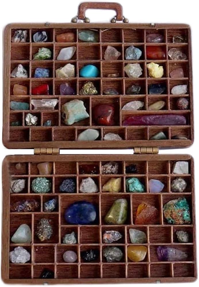 Amazon.co.jp: 5 宝石収納ボックス - 写真 スーツケースの中の石の