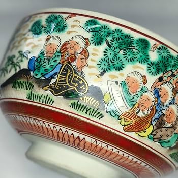 ぶりぶり煎茶道具 九谷焼 長寿造 色絵金彩 百花文 茶器揃 K R8034