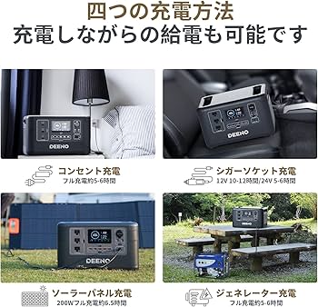 Amazon.co.jp: Deeno ポータブル電源 X1500 1500W (瞬間最大3000W) 大