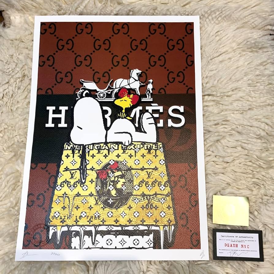 DEATH NYC】Snoopy ×Lucy 世界限定100枚 DEATH NYC 世界限定100枚