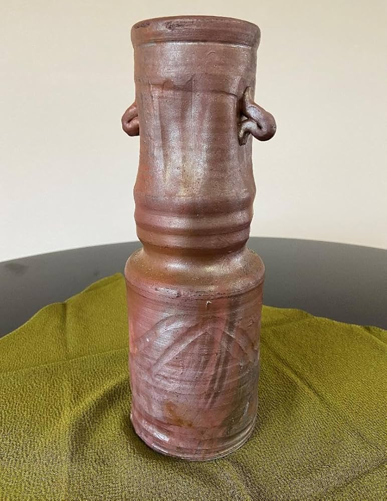 丹波焼 丹波立杭焼 無形文化財 正元直作 花瓶 花生 一輪挿し 【公式通販】