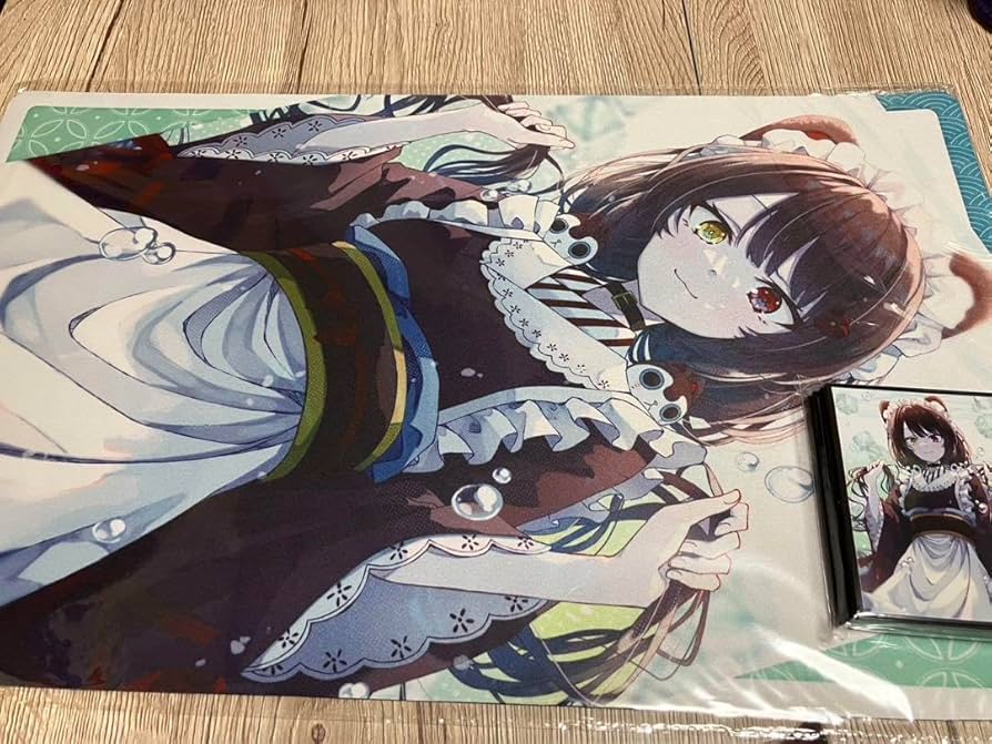 にじさんじ 戌亥とこ 巫女 猫耳 ミッドナイトブルー プレイマット にじ