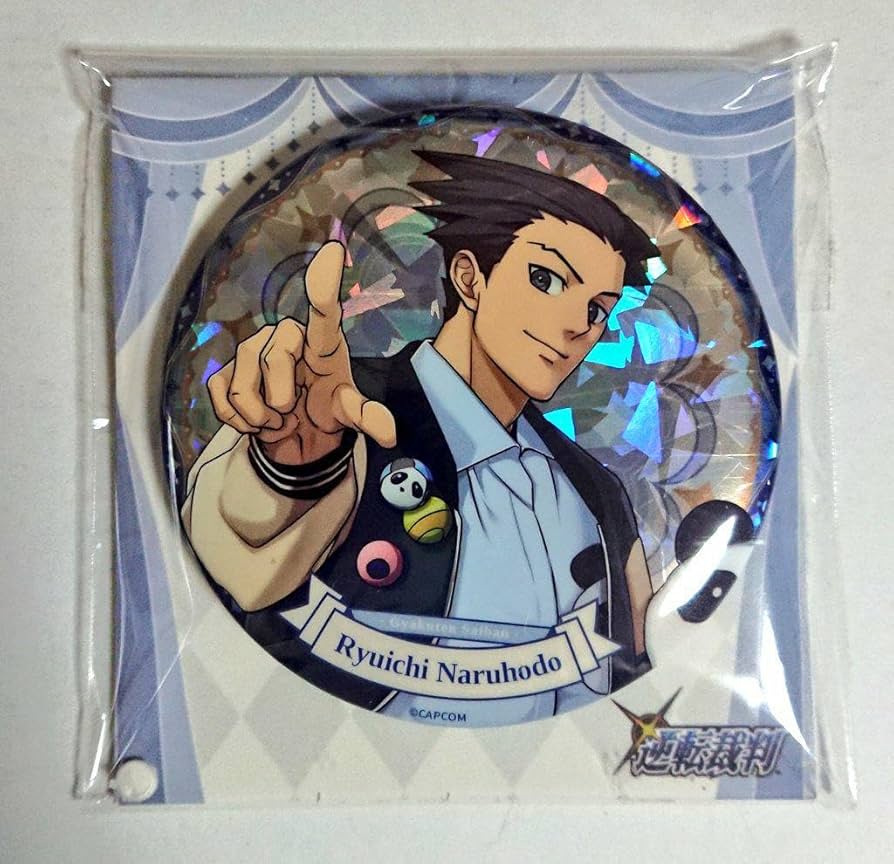 Amazon.co.jp: 逆転裁判 中国 カプコンストア 限定 缶バッジ 成歩堂
