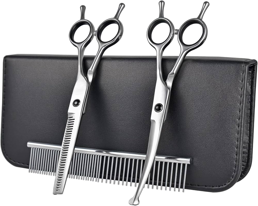 Amazon.co.jp: Dosiトリミングシザー 3点セット 丸い先端 左右兼用