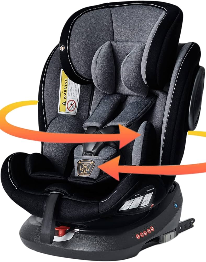 Amazon | Impetus チャイルドシート 360°回転式 新生児～12歳(0-36kg