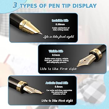 Amazon | Sekonow 万年筆 3本セット 万年筆 筆記用 高級つや消し仕上げ
