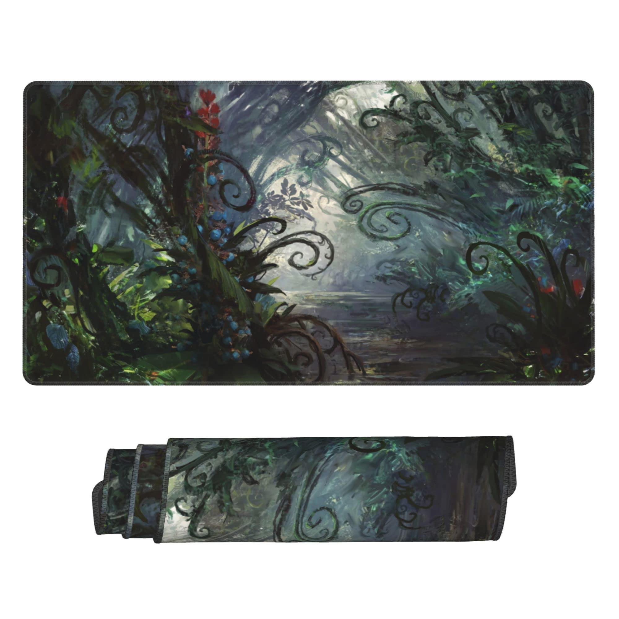 MTG 死の影 サイン入りステッチ加工プレイマット MTG 死の影 サイン