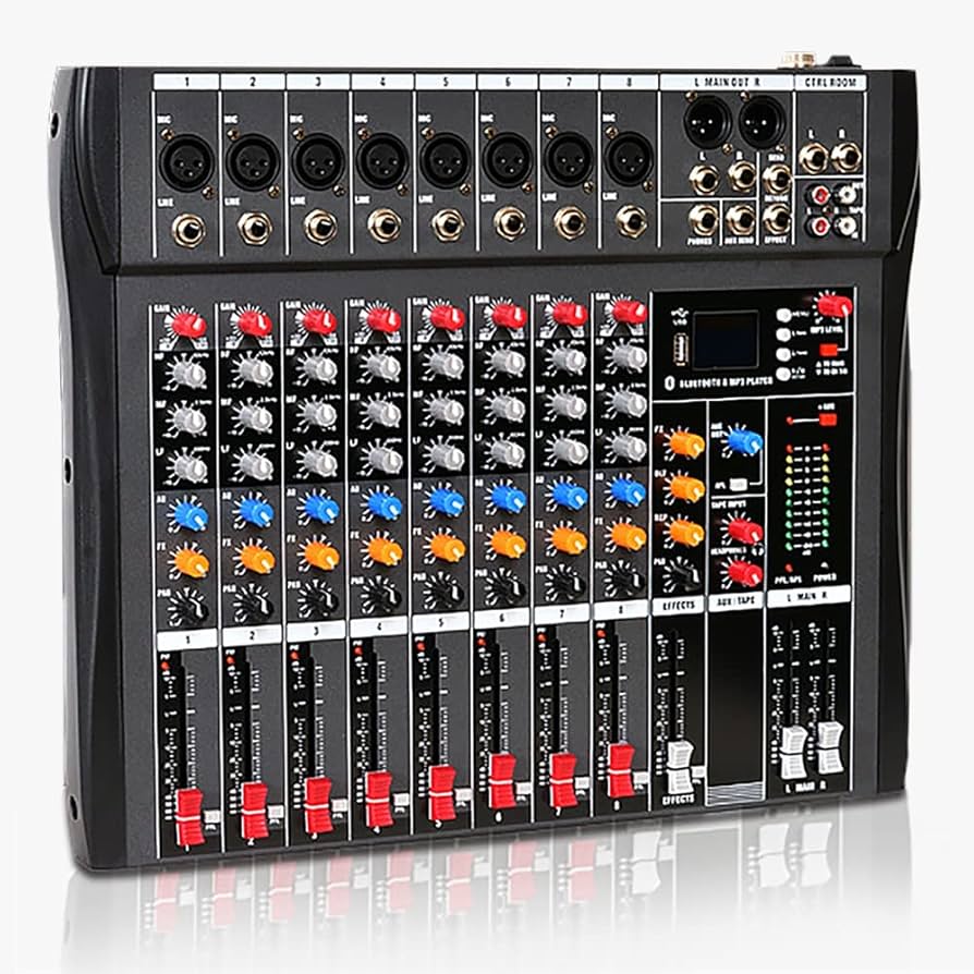 Amazon | プロフェッショナルミキサーサウンドボードコンソール、USB