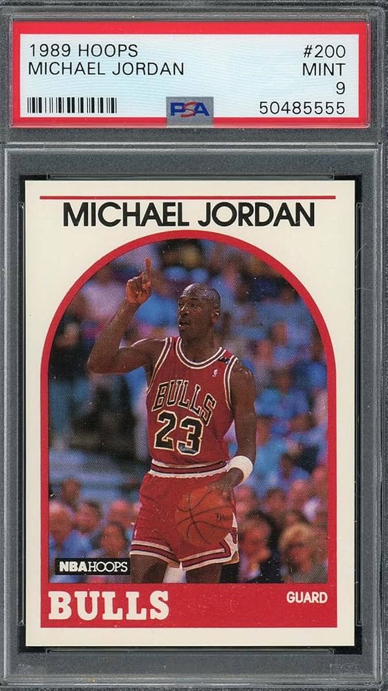 Amazon.com: Michael Jordan 1989 Hoops Basketball Card #200 Graded