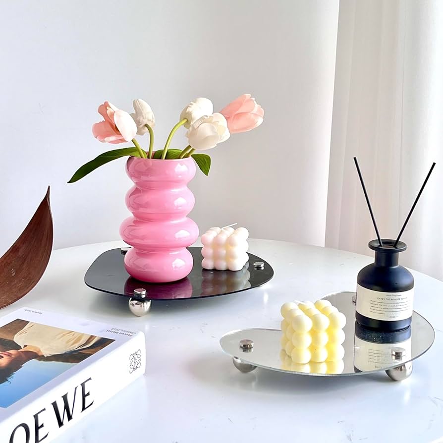 Amazon.com: BLOFLO Colored Glass Hydroponic Flower Vase, 7-Inch