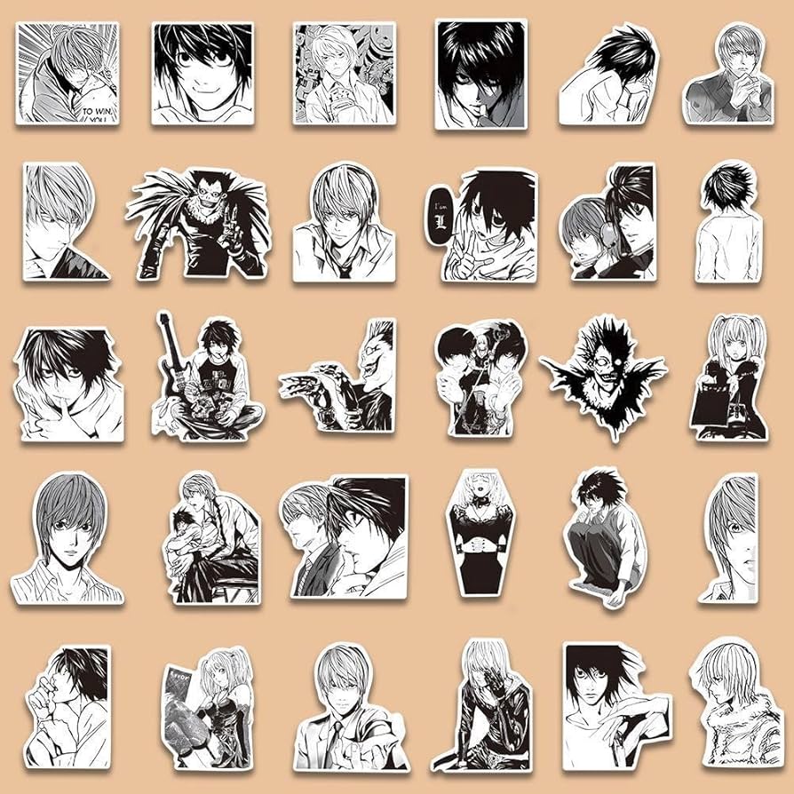Amazon.co.jp: デスノート ステッカー 132枚 ノートステッカー セット
