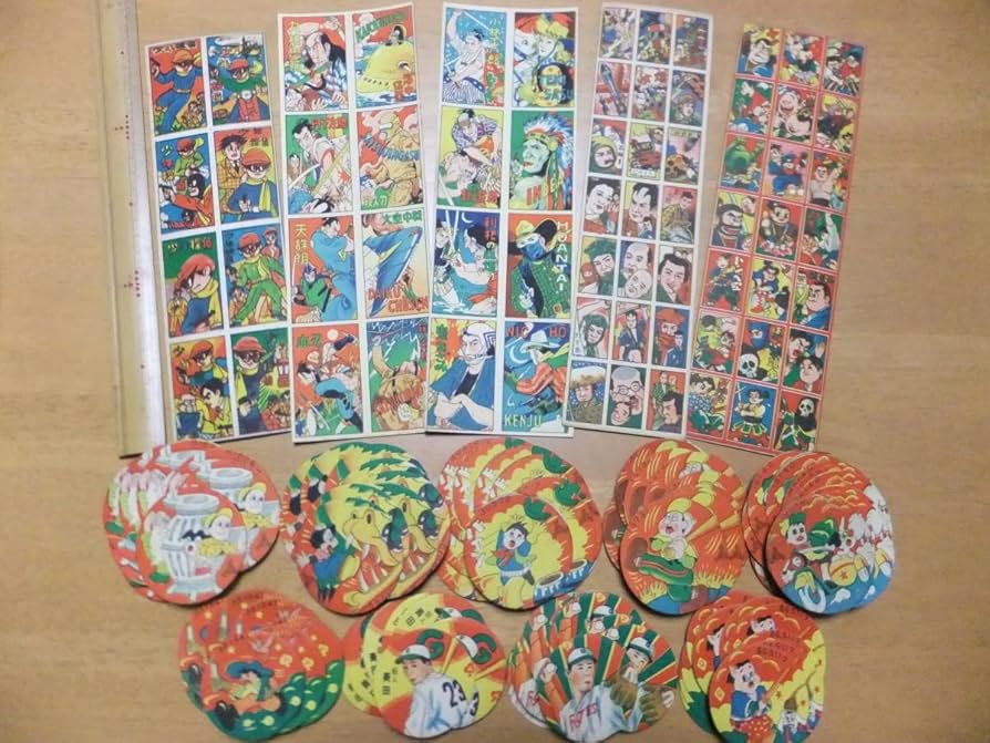 Amazon | A30 昭和レトロ 昭和30年代の駄菓子屋 面子 めんこ