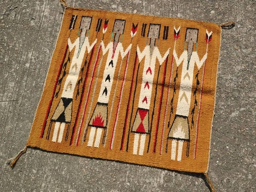 希少品！70's〜ネイティブアメリカン 玄関マット USAヴィンテージ雑貨