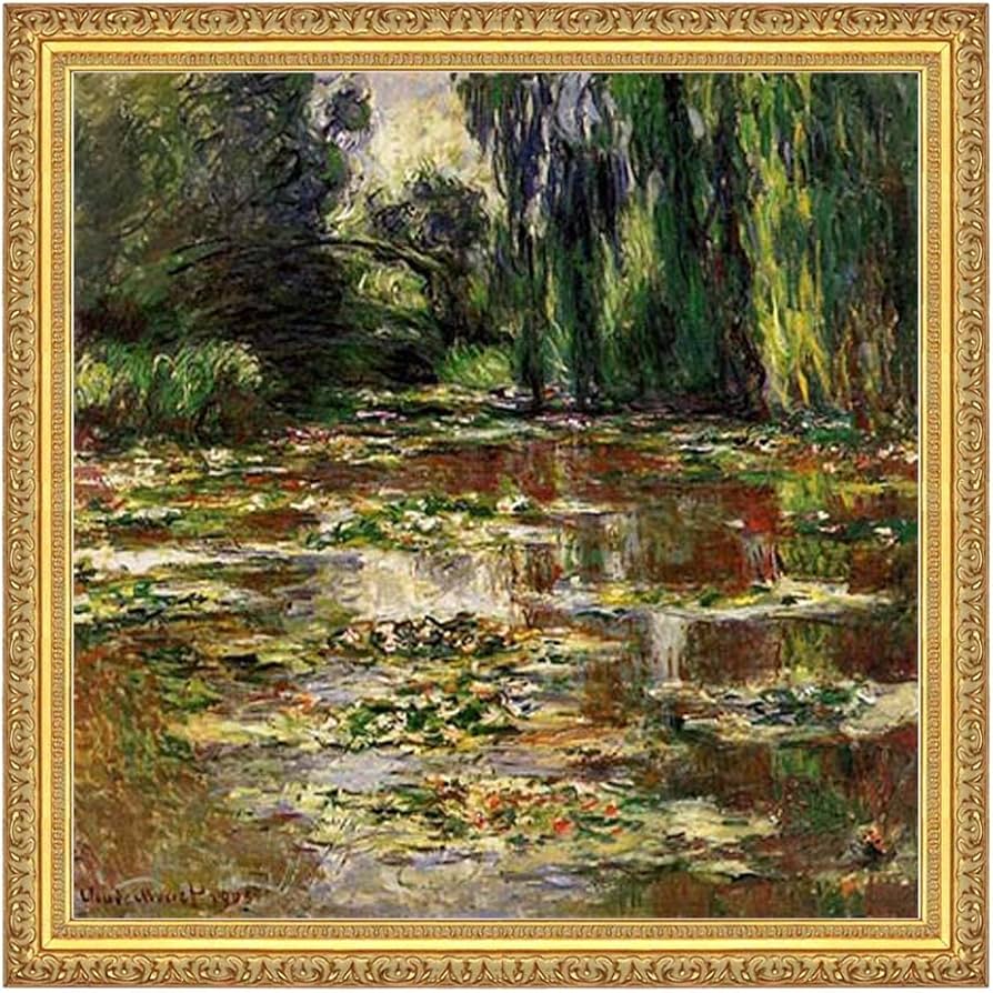 モネ額睡蓮池橋