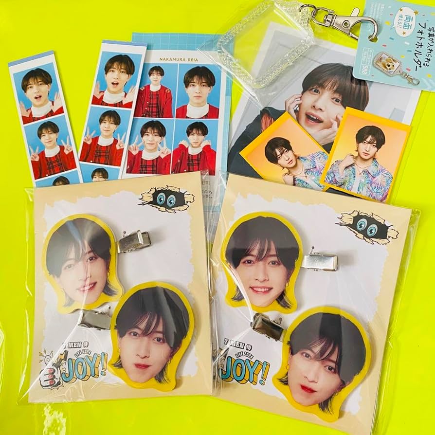 Amazon.co.jp: 7 MEN侍 中村嶺亜 ヘアクリップ 写真 andJOY : おもちゃ